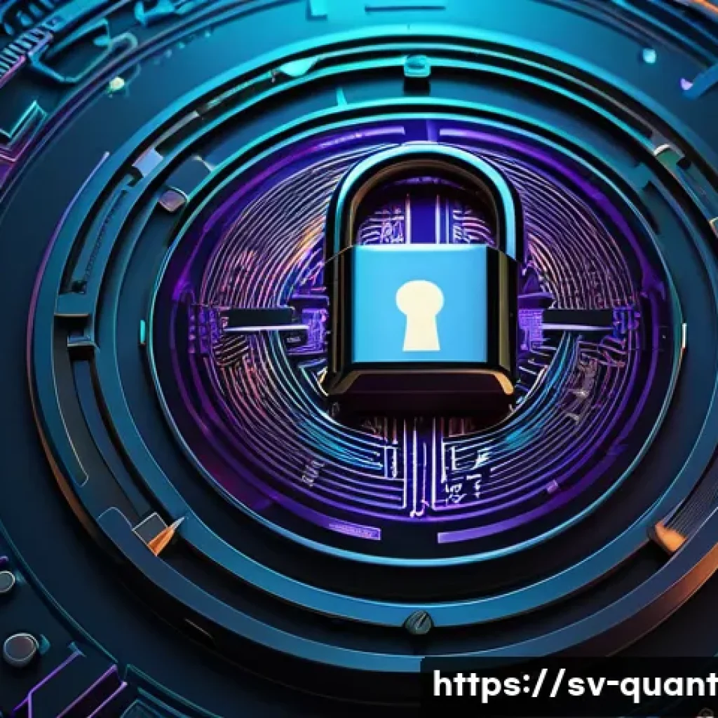 양자 컴퓨팅과 보안의 관계 - **Quantum Threat and Digital Vulnerability:**
    A striking, highly detailed digital illustration d...