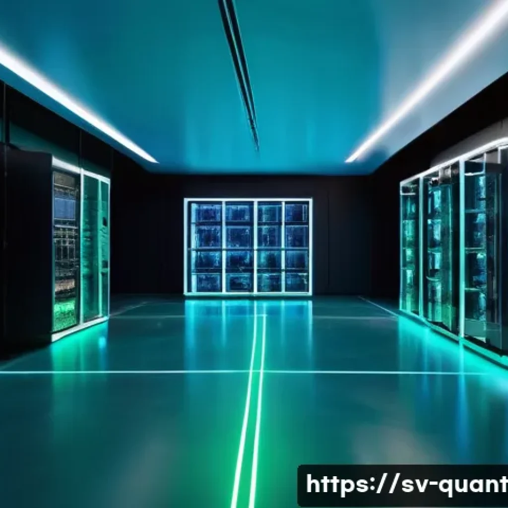 양자 암호화 시스템 구축 방법 - A futuristic quantum encryption laboratory in Stockholm, Sweden, showcasing advanced quantum key dis...