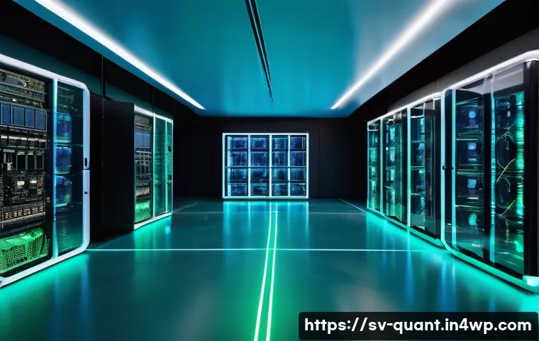 양자 암호화 시스템 구축 방법 - A futuristic quantum encryption laboratory in Stockholm, Sweden, showcasing advanced quantum key dis...